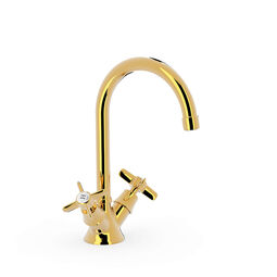 Tres, Clasic-Tres, TRES CLASIC BATERIA UMYWALKOWA DWUUCHWYTOWA 24-K ZŁOTO (24210901OR) 