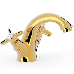 Tres, Clasic-Tres, TRES CLASIC BATERIA UMYWALKOWA DWUUCHWYTOWA 24-K ZŁOTO (24210201OR) 