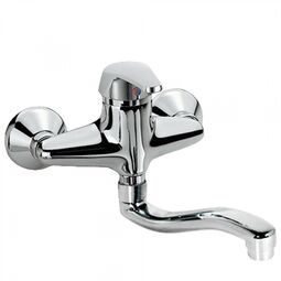 Tres, Eco-Tres, TRES ECO-TRES BATERIA ZLEWOZMYWAKOWA ŚCIENNA CHROM (17041802) 