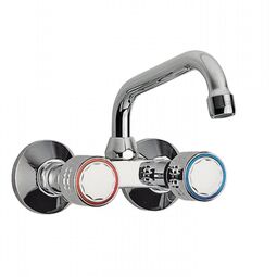 Tres, Ese-23, TRES ESE-23 BATERIA ZLEWOZMYWAKOWA STOJĄCA ŚCIENNA CHROM (123214) 