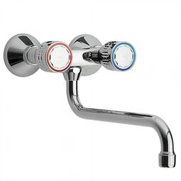 Tres, Ese-23, TRES ESE-23 BATERIA ZLEWOZMYWAKOWA STOJĄCA ŚCIENNA CHROM (123210) 