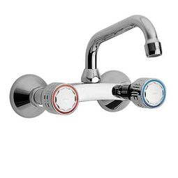 Tres, Ese-23, TRES ESE-23 BATERIA ZLEWOZMYWAKOWA STOJĄCA ŚCIENNA CHROM (123314) 