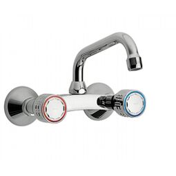 Tres, Ese-23, TRES ESE-23 BATERIA ZLEWOZMYWAKOWA STOJĄCA ŚCIENNA CHROM (123330) 