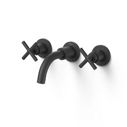 Tres, Mont Blanc, TRES MONT BLANC BATERIA UMYWALKOWA DWUUCHWYTOWA PODTYNKOWA CZERŃ MATOWA (28330001NM) 