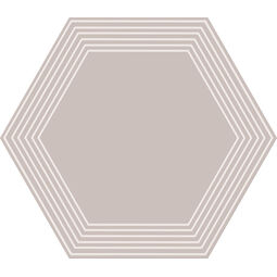Tubądzin, Cielo E Terra, TUBĄDZIN CIELO E TERRA BEIGE GEOMETRY 2 MAT DEKOR 19.2X22.1X0.6 