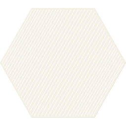 Tubądzin, Cielo E Terra, TUBĄDZIN CIELO E TERRA BIANCO GEOMETRY 3 MAT DEKOR 19.2X22.1X0.6 