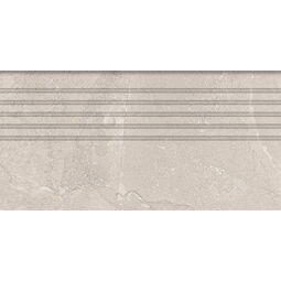 Tubądzin, Grand Cave, TUBĄDZIN GRAND CAVE WHITE STOPNICA REKTYFIKOWANA 29.6X59.8X0.8 