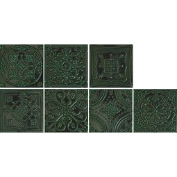 Tubądzin, Tinta, TUBĄDZIN TINTA GREEN DEKOR 14.8X14.8X0.8 