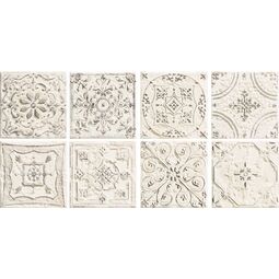 Tubądzin, Tinta, TUBĄDZIN TINTA WHITE DEKOR 14.8X14.8X0.8 