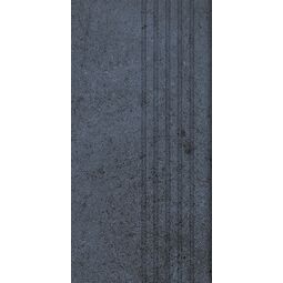 Tubądzin, Torano, TUBĄDZIN TORANO ANTHRAZITE MAT STOPNICA REKTYFIKOWANA 29.6X59.8X0.8 