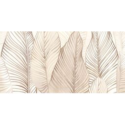 Tubądzin, Mild Clay, TUBĄDZIN MILD CLAY OBRAZ GRESOWY ŚCIENNY LEAVES C 59.8X119.8X0.8 