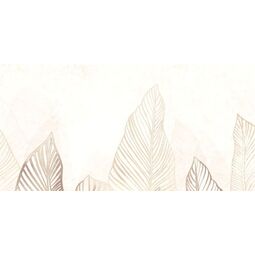 Tubądzin, Mild Clay, TUBĄDZIN MILD CLAY OBRAZ GRESOWY ŚCIENNY LEAVES D 59.8X119.8X0.8 