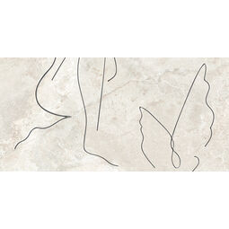 Tubądzin, Teri, TUBĄDZIN TERI SOFT LINE D DEKOR GRESOWY ŚCIENNY 59.8X119.8X0.8 