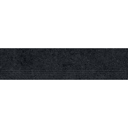 Tubądzin, Zimba, TUBĄDZIN ZIMBA BLACK STR STOPNICA 29.8X119.8X0.8 