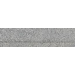 Tubądzin, Zimba, TUBĄDZIN ZIMBA LIGHT GREY STR STOPNICA 29.6X119.8X0.8 