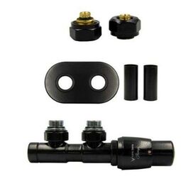 Varioterm, Akcesoria, VARIOTERM ZAWÓR Z15 TWINS ALL IN ONE PRAWY Z OWALNĄ MASKOWNICĄ C31 CZARNY MAT 