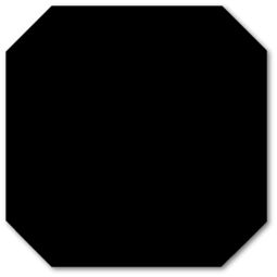 Vives, Monocolor, VIVES NEGRO OCTOGONO PŁYTKA PODŁOGOWA 31.6X31.6 
